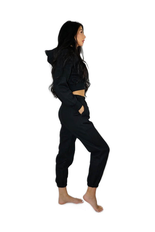 2 Piece Crop Hoodie Jogger Pants Set Malo the Label