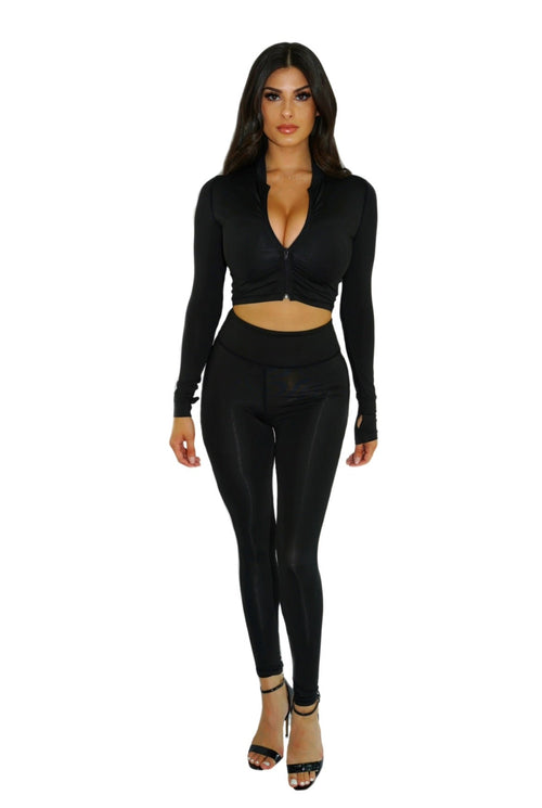 Black Running Out Leggings Malo the Label