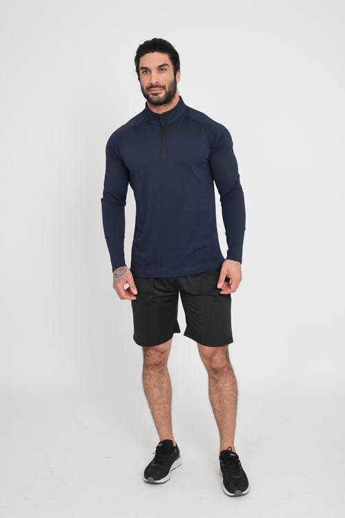 Exclusive Active Long Sleeve Top - Navy Malo the Label