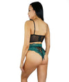 Green Heiress Lace Lingerie Set Malo the Label