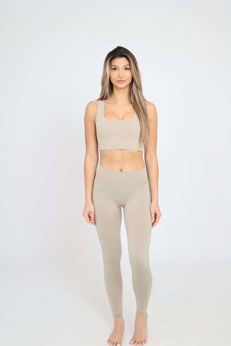 Power Move Leggings - Beige Malo the Label