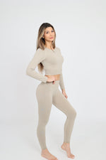 Power Move Long Sleeve Top - Beige Malo the Label