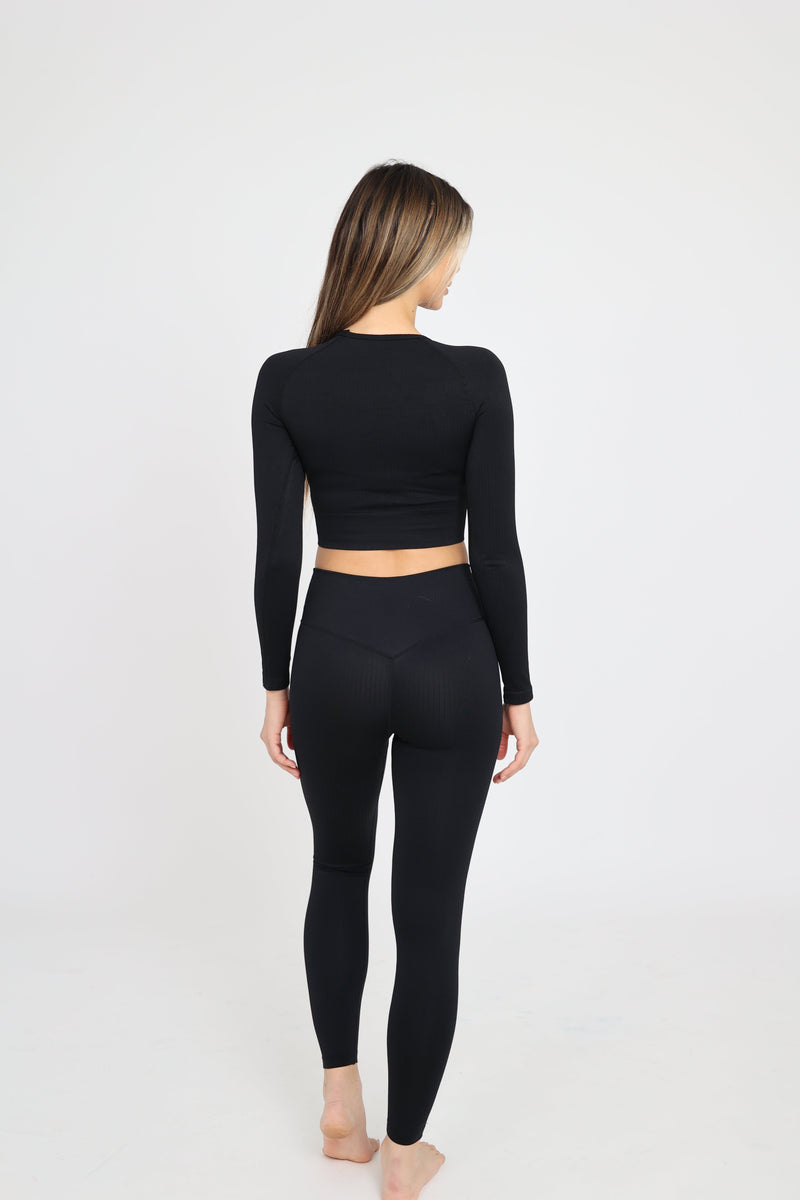 Power Move Long Sleeve Top - Black Malo the Label