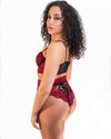 Red Heiress Lace Lingerie Set Malo the Label