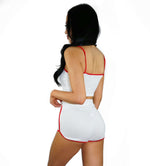 White Lounging Around Lounge Short Set Malo the Label