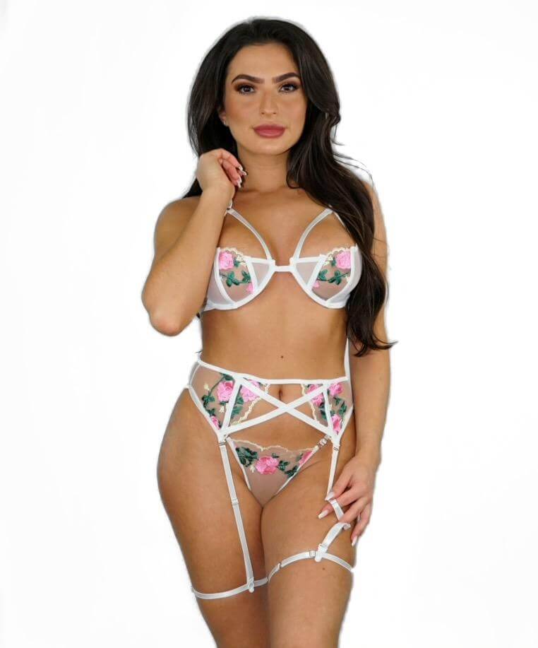 Wild Flower Lace Lingerie Set Malo the Label